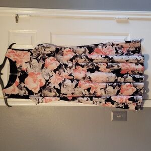 Flowered cocktail dress